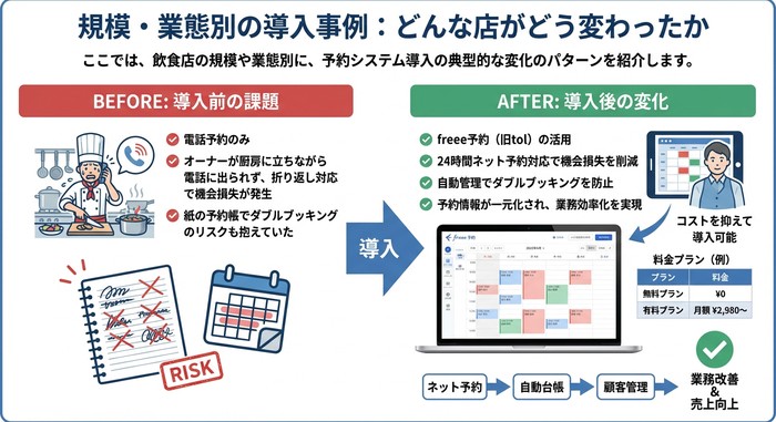 予約システム 導入事例 飲食店