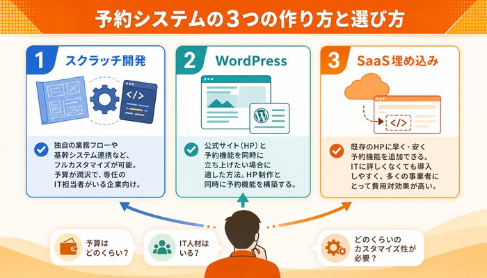予約システムの機能・連携・作り方