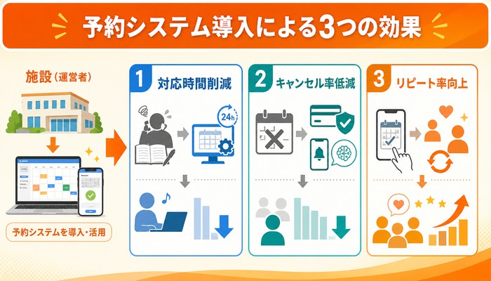 予約システム 導入事例 施設