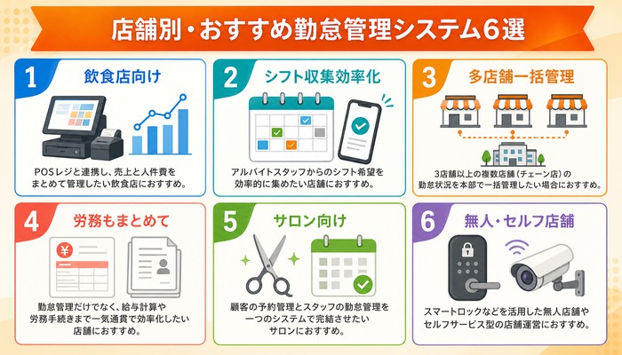 勤怠管理システム 店舗
