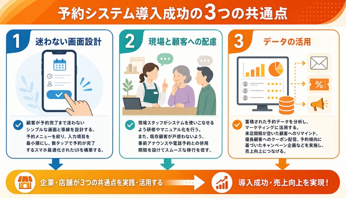 予約システム導入事例・成功事例