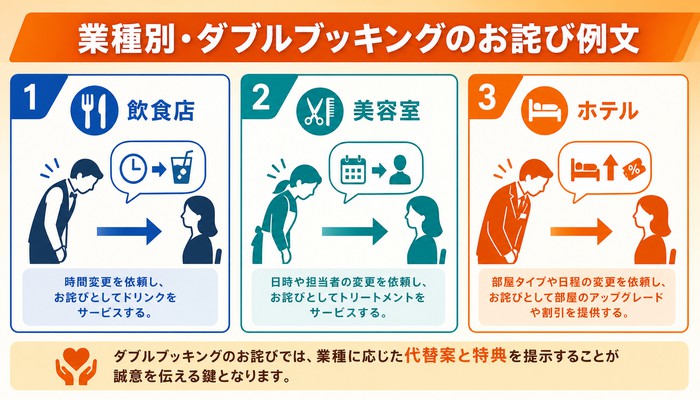 ダブルブッキング 対策