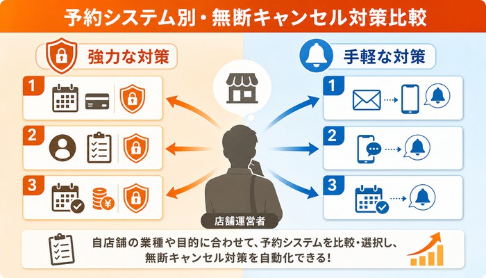 無断キャンセル 対策