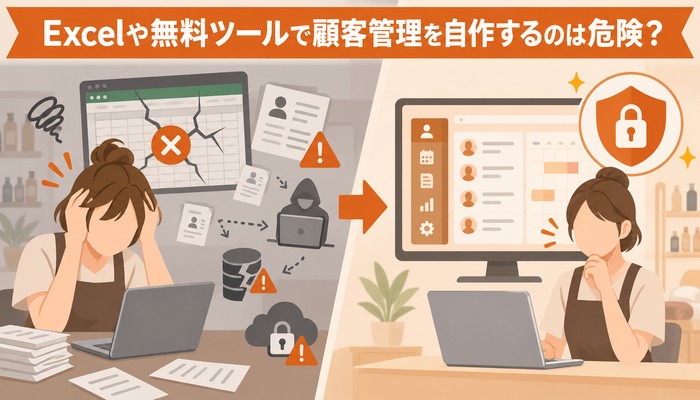 Excelや無料ツールで顧客管理を自作するのは危険?