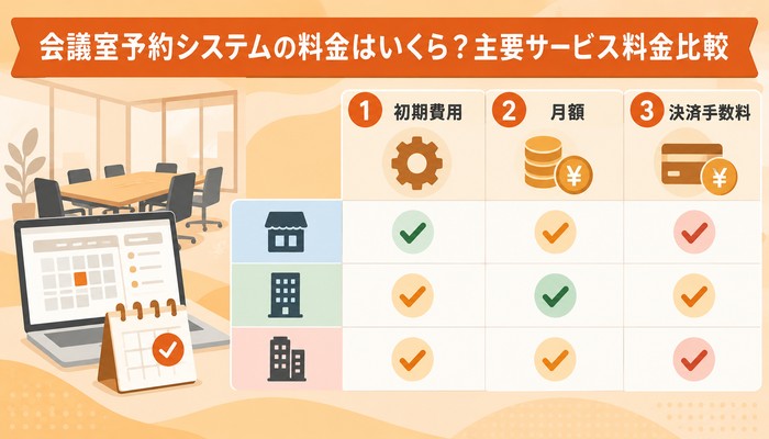 会議室予約システムの料金はいくら?主要サービス料金比較