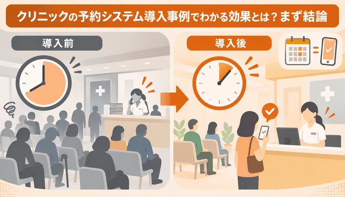 クリニックの予約システム導入事例でわかる効果とは?