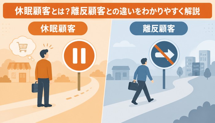 休眠顧客とは?離反顧客との違いをわかりやすく解説