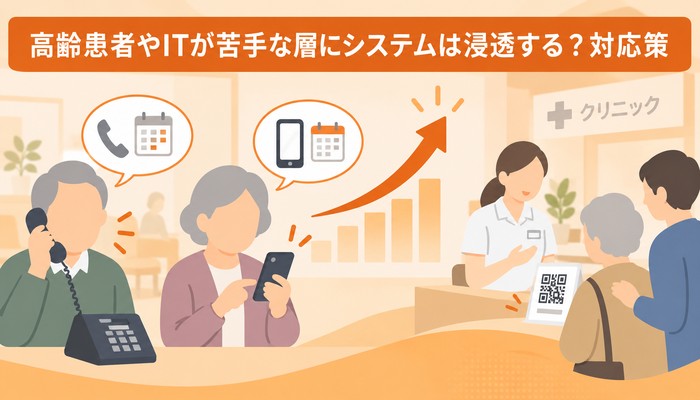 高齢患者やITが苦手な層にシステムは浸透する?対応策
