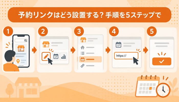 Googleビジネスプロフィールの予約リンクを設置する5ステップ